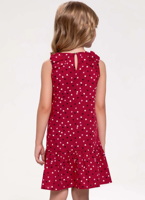 Trick Nick - Vestido Infantil com Laço Vermelho 2