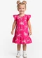 Select - Vestido Infantil com Manga Godê Azul - variação: Rosa