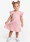 Select - Vestido Infantil com Manga Godê Azul - variação: Rosa