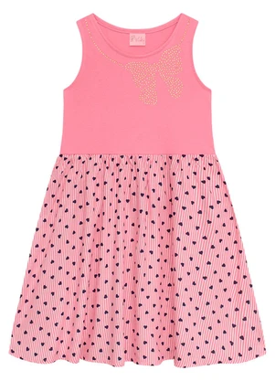 Duduka - Vestido Infantil com Saia Rosa - DUDUKA