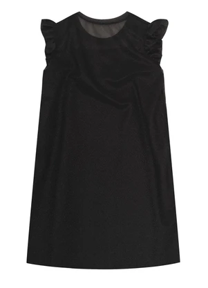 Select - Vestido Infantil com Sobreposição Preto - SELECT
