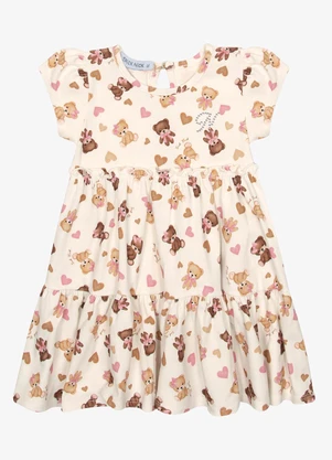 Trick Nick - Vestido Infantil Cotton Bege - TRICK NICK