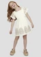 Kely Kety - Vestido Infantil Cotton Bordado Rosa - variação: Bege