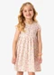 Rovi Kids - Vestido Infantil Cotton Estampa Floral Rosa - variação: Rosa