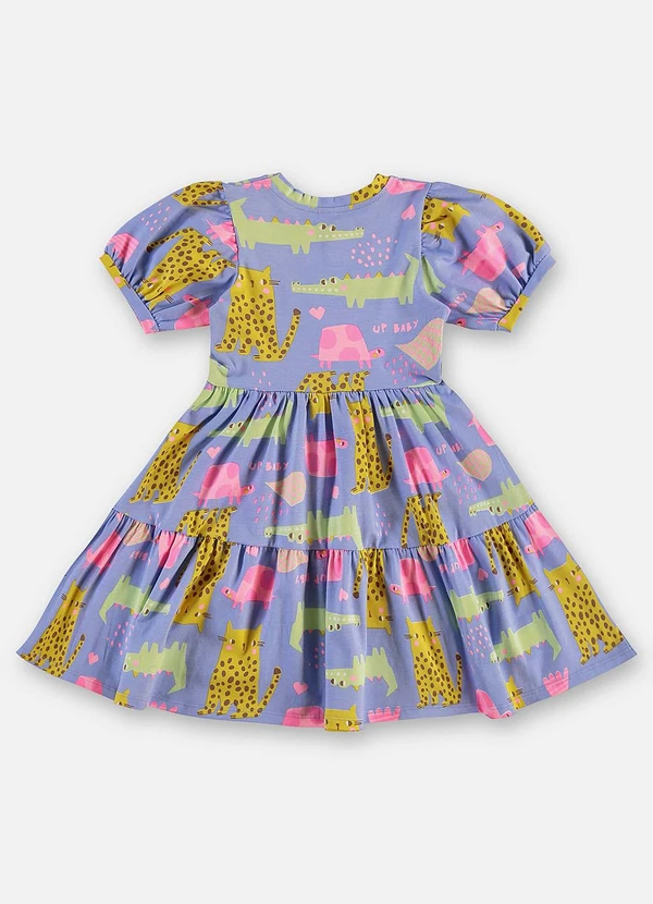 Up Baby - Vestido Infantil Cotton Estampado Azul 3
