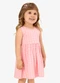 Rovi Kids - Vestido Infantil Cotton Leve Estampado Bege - variação: Rosa