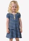 Trick Nick - Vestido Infantil Cotton Listrado Azul - variação: Azul