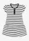 Trick Nick - Vestido Infantil Cotton Listrado Bege - variação: Bege