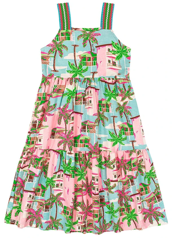 Quimby - Vestido Infantil Cotton Azul 3