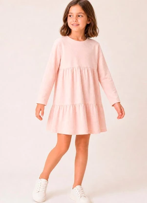 Bugbee - Vestido Infantil Curto Laranja - BUGBEE
