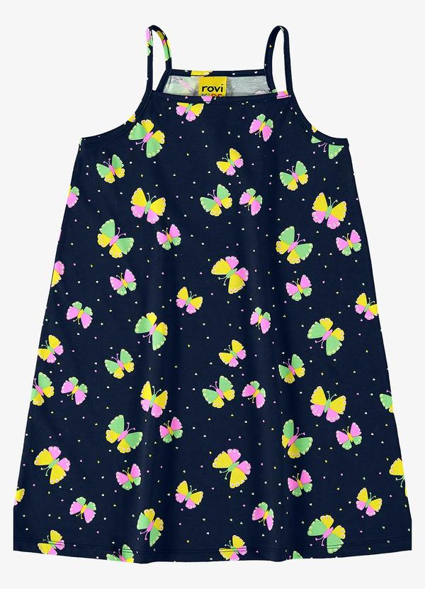 Rovi Kids - Vestido Infantil de Alça Azul 3