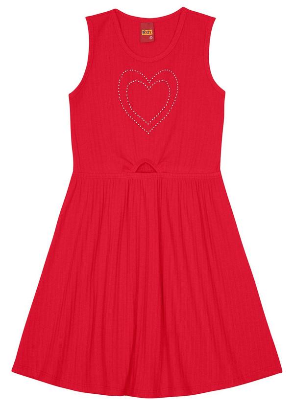 Kyly - Vestido Infantil de Coração Vermelho 2