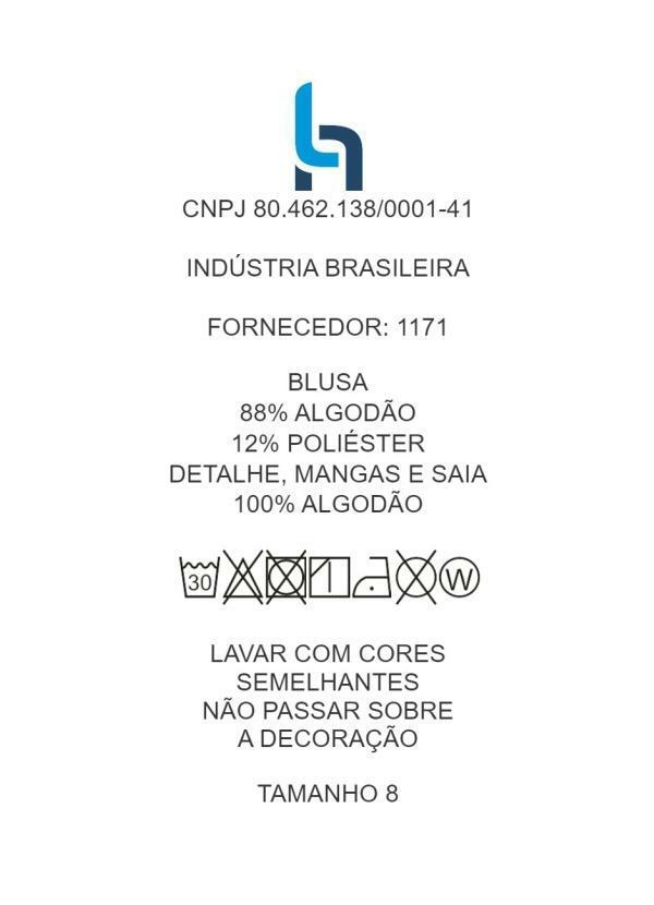 Outlet - Vestido Infantil de Manga Longa Preto e Mescla 6