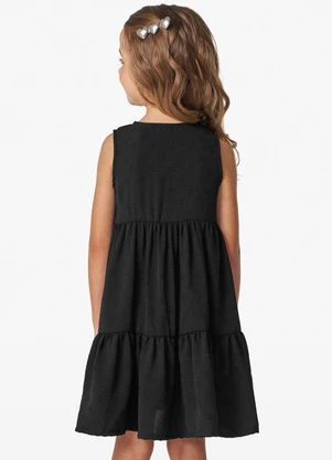 Trick Nick - Vestido Infantil em Air Flow Preto - TRICK NICK