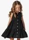 Trick Nick - Vestido Infantil em Air Flow Verde - variação: Preto
