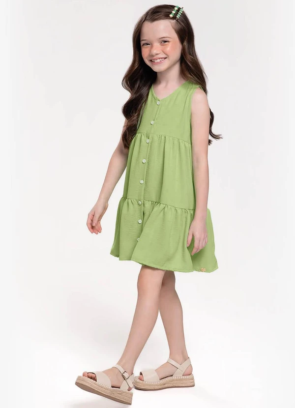 Trick Nick - Vestido Infantil em Air Flow Verde 3