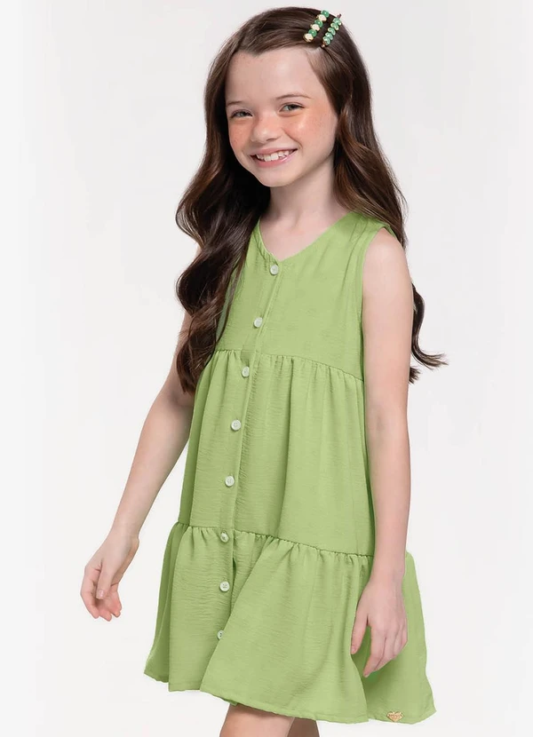 Trick Nick - Vestido Infantil em Air Flow Verde 4