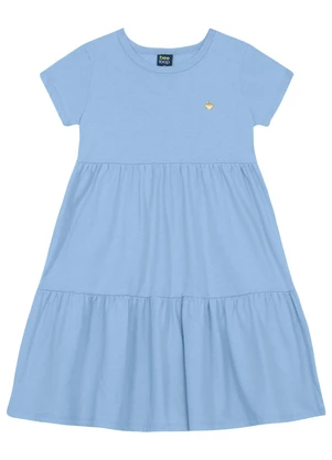Vestido Infantil em Algodão Bee Loop Azul - BEE LOOP