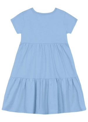 Vestido Infantil em Algodão Bee Loop Azul - BEE LOOP