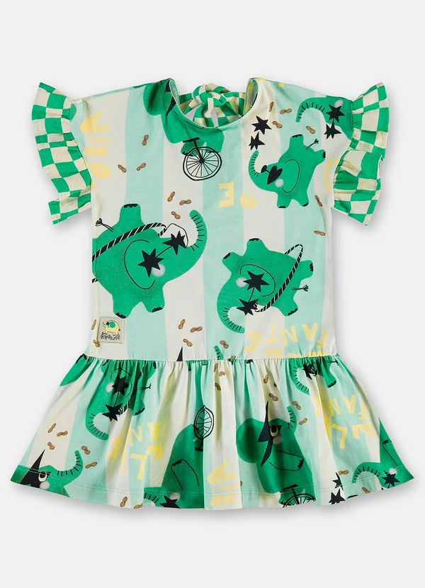 Três e Já - Vestido Infantil em Algodão Branco 3