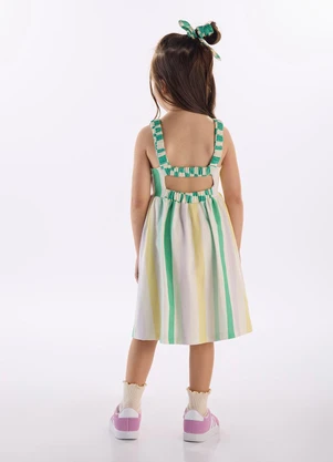 Três e Já - Vestido Infantil em Algodão Branco - TRÊS E JÁ