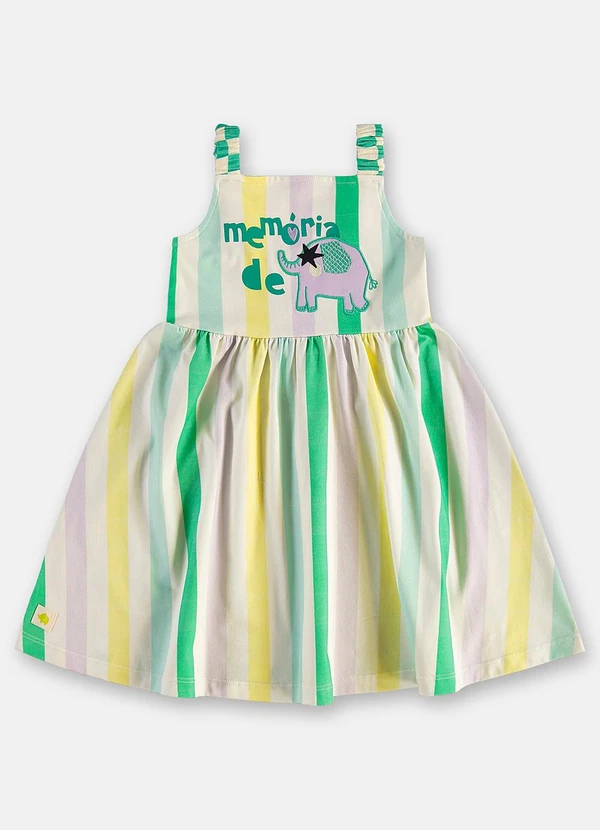 Três e Já - Vestido Infantil em Algodão Branco 3