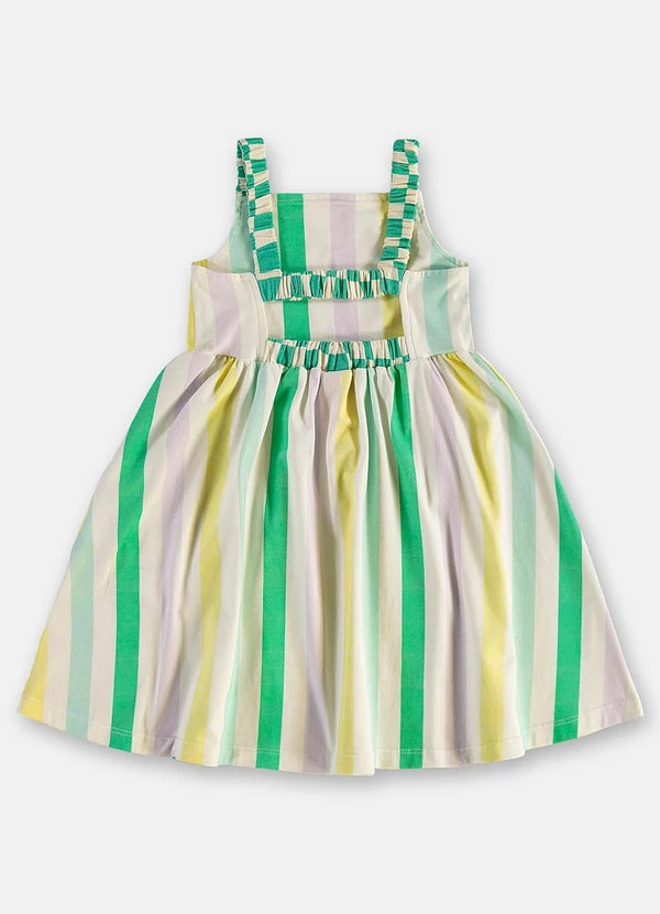 Três e Já - Vestido Infantil em Algodão Branco 4