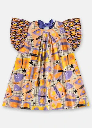 Três e Já - Vestido Infantil em Algodão Branco - TRÊS E JÁ
