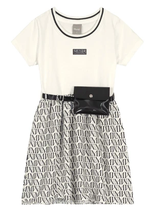 Mundi - Vestido Infantil em Cotton Bege - MUNDI