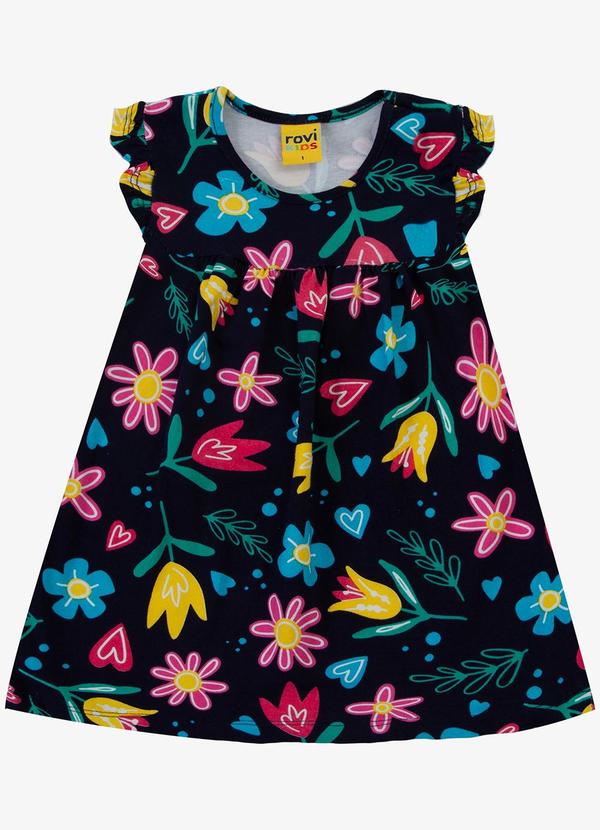 Select - Vestido Infantil em Cotton Leve Azul 3