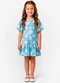Trick Nick - Vestido Infantil em Cotton Leve Rosa - variação: Azul