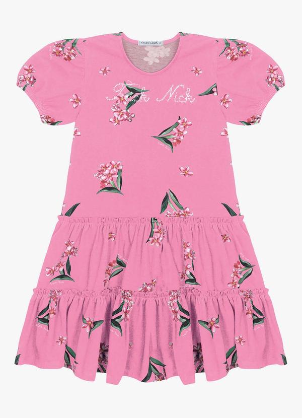 Trick Nick - Vestido Infantil em Cotton Leve Rosa