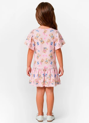 Trick Nick - Vestido Infantil em Cotton Leve Rosa - TRICK NICK