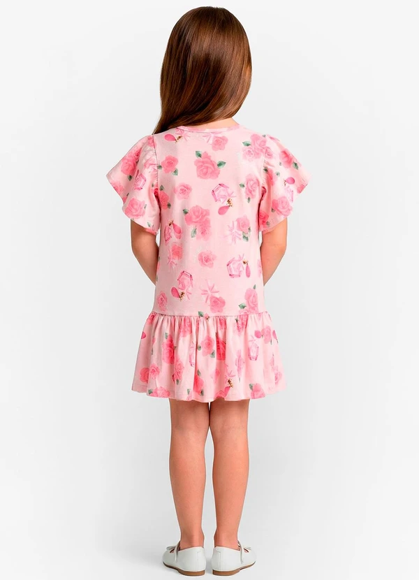 Trick Nick - Vestido Infantil em Cotton Leve Rosa 2