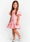 Trick Nick - Vestido Infantil em Cotton Leve Rosa - variação: Rosa