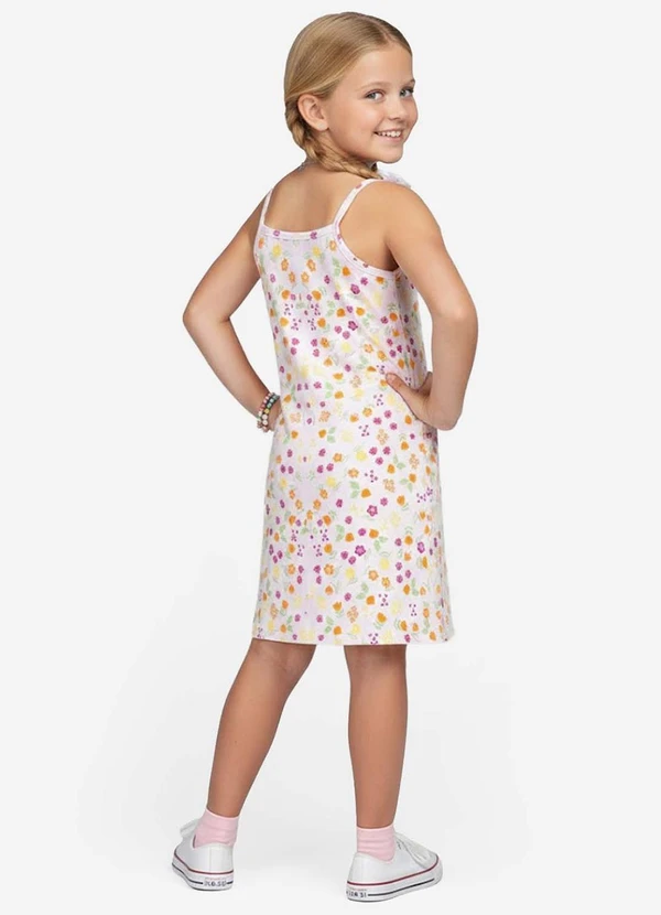 Select - Vestido Infantil em Cotton Leve Rotativo Laranja 2