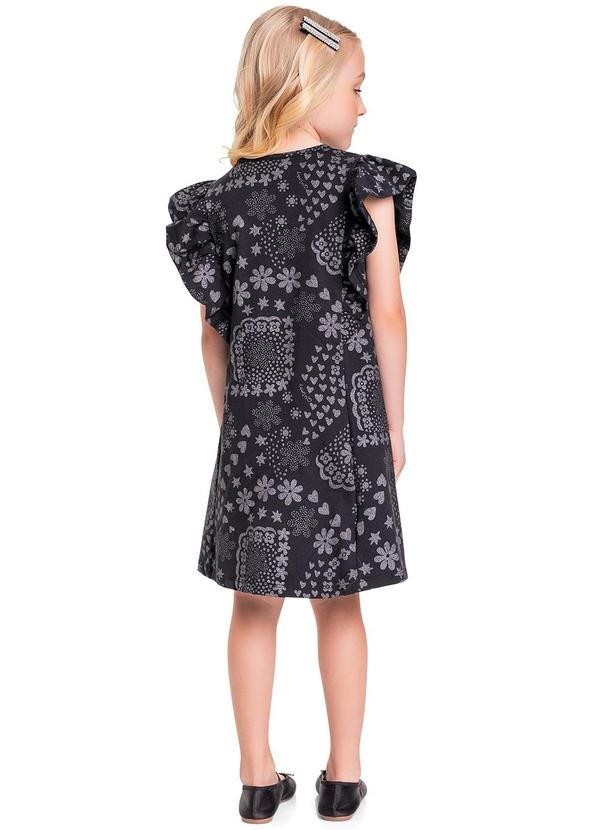 Quimby - Vestido Infantil em Cotton Preto 2