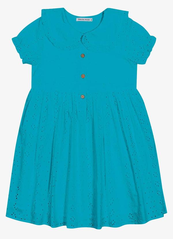Trick Nick - Vestido Infantil em Laise Azul