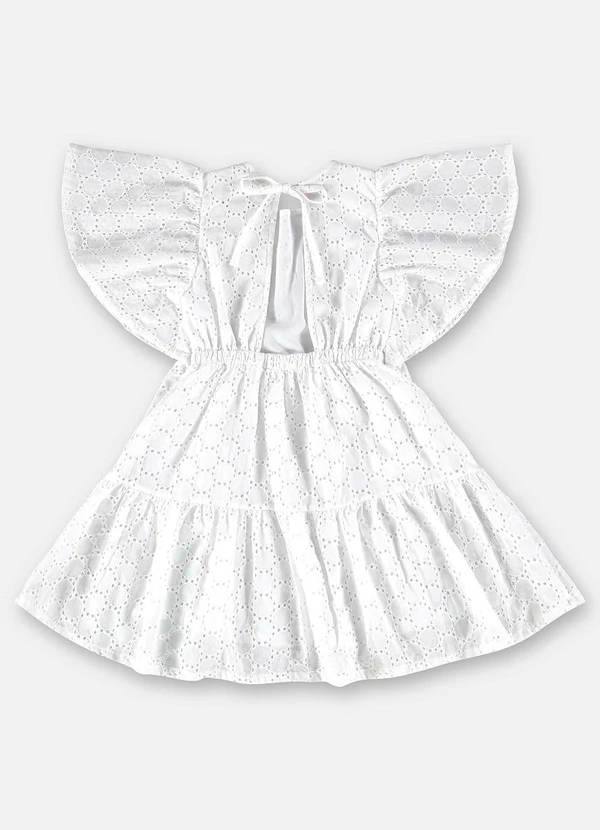 Vestido Infantil em Laise com Forro Branco Up Baby