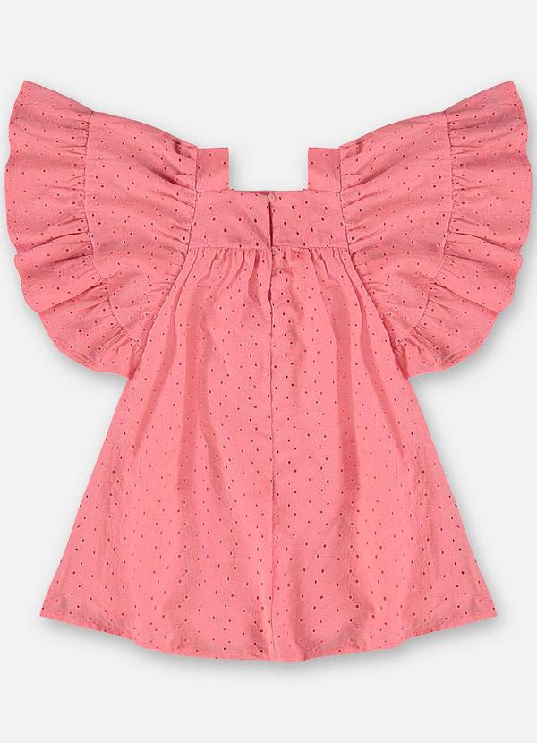 Up Baby - Vestido Infantil em Laise Forrado Rosa 3