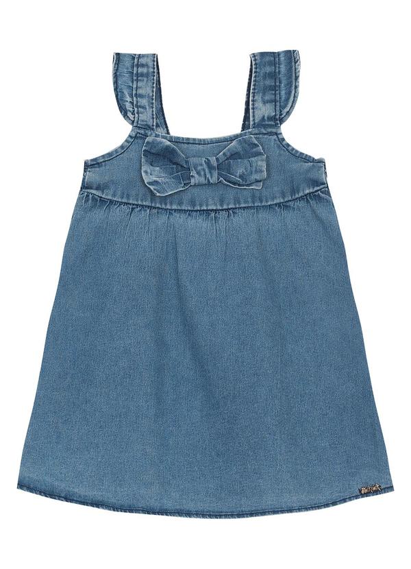 Trick Nick - Vestido Infantil em Light Denim Azul