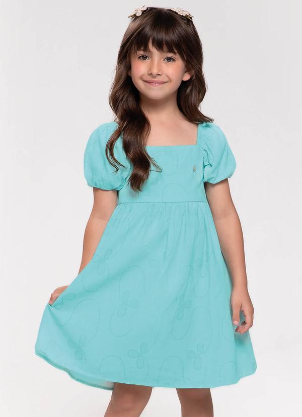 Trick Nick - Vestido Infantil em Linho Azul