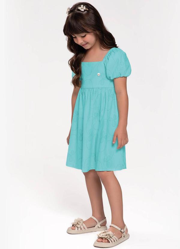 Trick Nick - Vestido Infantil em Linho Azul 3