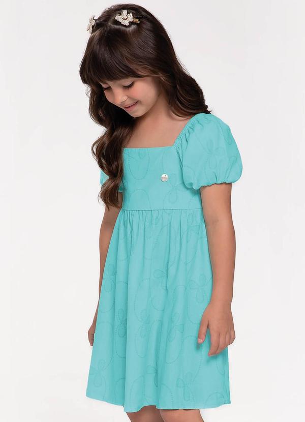 Trick Nick - Vestido Infantil em Linho Azul 4