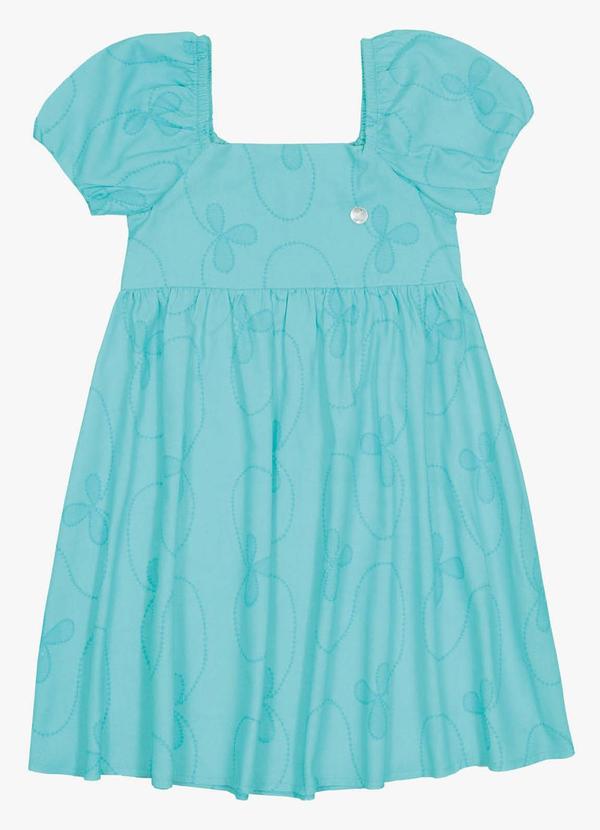 Trick Nick - Vestido Infantil em Linho Azul 5