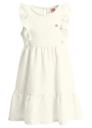 Brandili - Vestido Infantil em Malha com Babado - BRANDILI