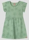 Kely Kety - Vestido Infantil em Malha Estampada Amarelo - variação: Verde