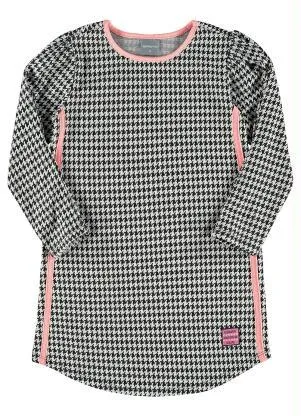 Quimby - Vestido Infantil em Malha Jacquard Branco - QUIMBY