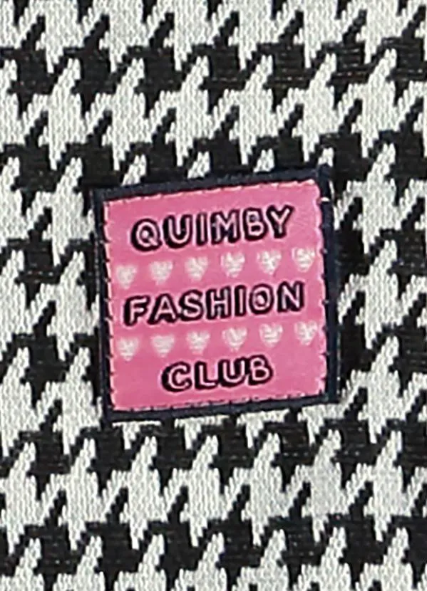 Quimby - Vestido Infantil em Malha Jacquard Branco 4