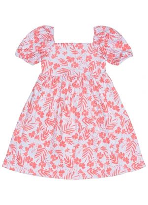 Guloseima - Vestido Infantil em Malha Laise Laranja - GULOSEIMA